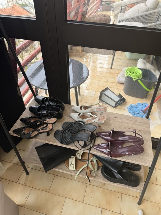 Cabide / charriott em ferro e madeira