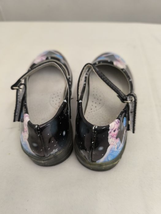 Buty baletki dziewczęce z Elzą czarne rozmiar 30 wkładka 16 cm