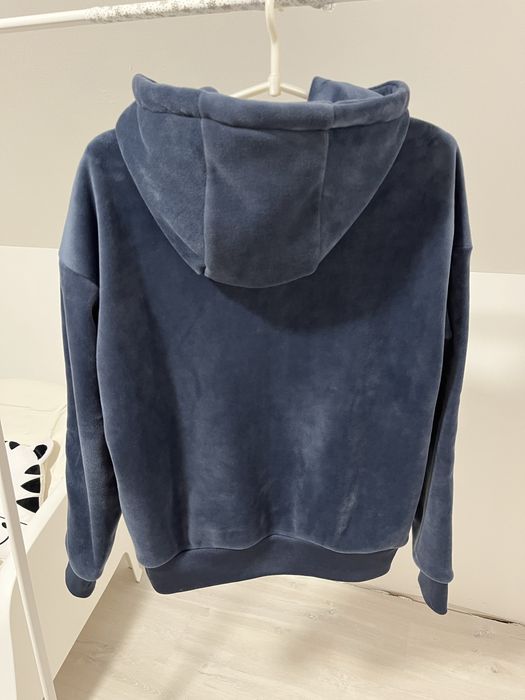 Bluza welurowa 4F rozm S. Granat. Ciepła. Świetny stan!