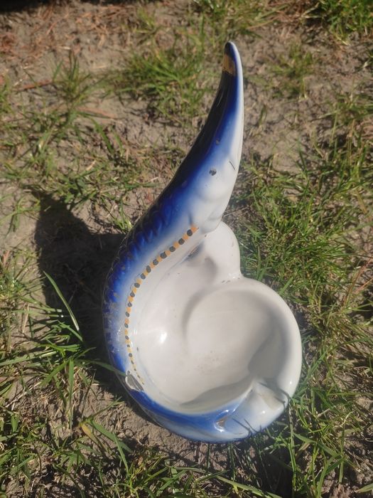 Вантажна порцелянова попільничка Осетр 50 роки