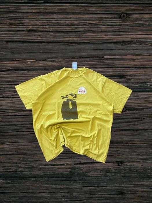 Koszulka męska Nike vintage 90s Sneaker head swoosh Logo 2XL żółty