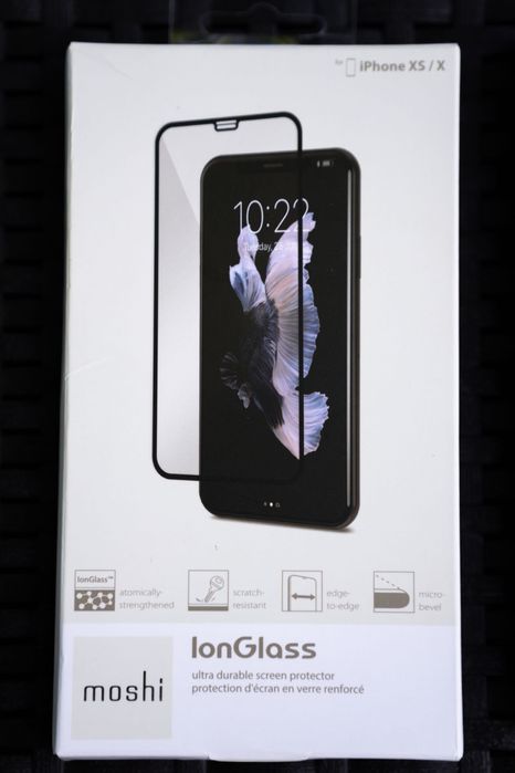 Szkło ochronne do iPhone XS i X jakość premium - Moshi Ion glass Japan