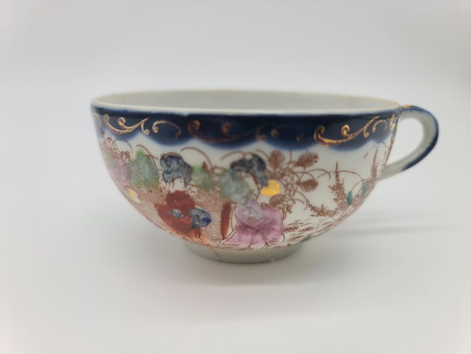 Conjunto chávena de chá e pires chinês original