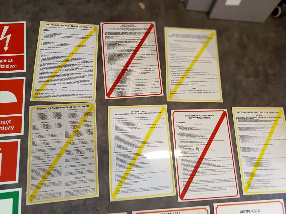 Tablice BHP informacyjne