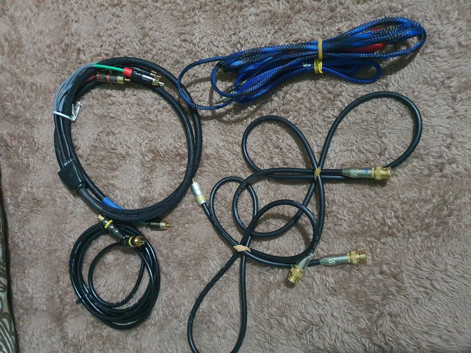 Міжблочні кабелі 2RCA-2RCA,  3,5Jack,оптичні