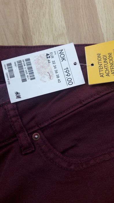 Spodnie rurki H&M rozm.42