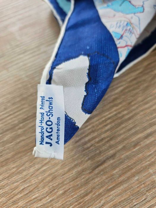 Елегант хустка платок Jago shavls Amsterdam мапа карта шовк Hand made!