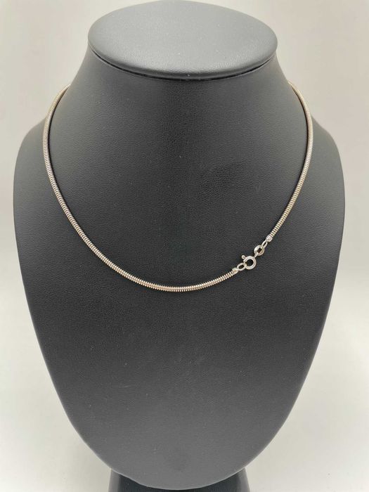 Łańcuszek z białego złota 14kt (585) 8,78 gram 40cm linka, żmijka