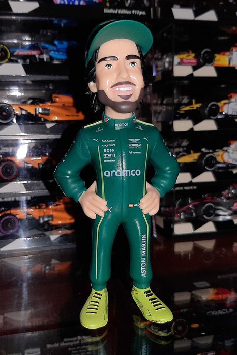 Fernando Alonso F1 Aston Martin figura Minix