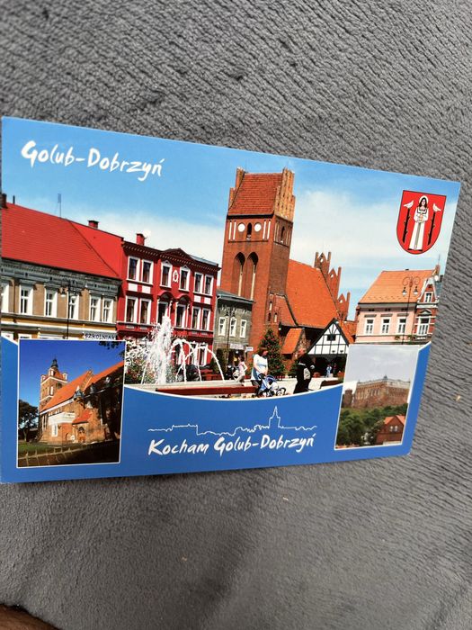 Pocztowka widokówka Kocham Golub-Dobrzyń