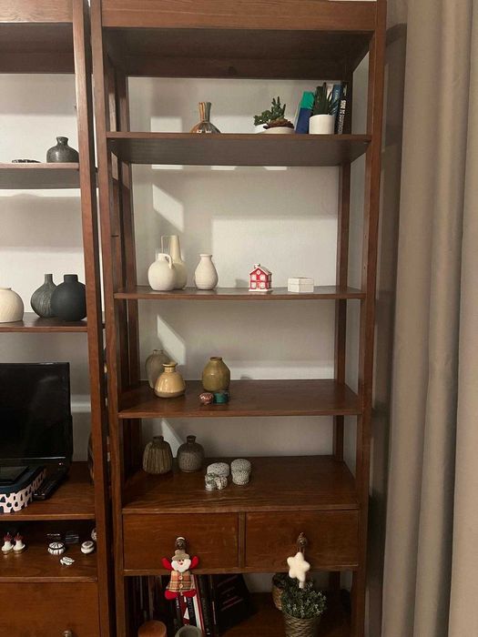 Conjunto de 3 móveis de madeira