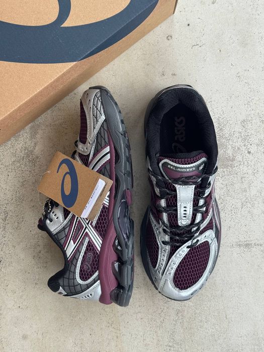 Найкраща Якість! Кросівки Asics Gel-Nimbus 10.1 Beniimo Purple Pure Silver•Асікс Німбус(бордові),asics gel,асікс гель