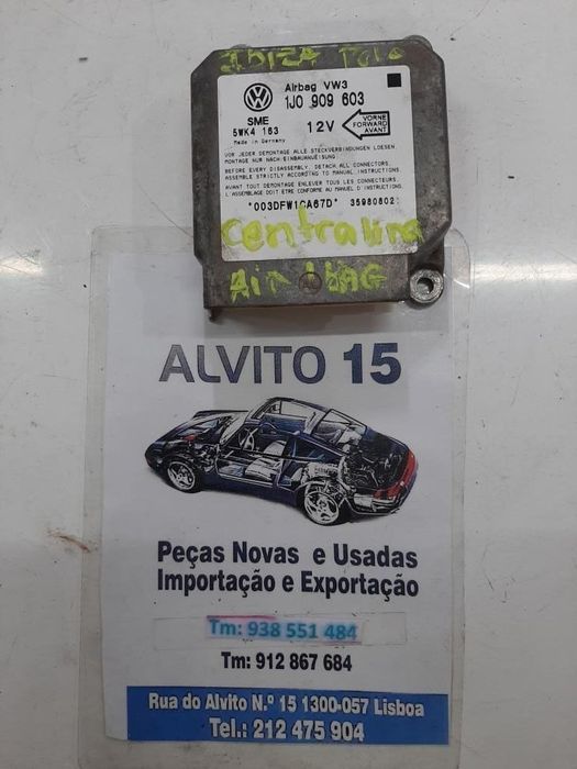 centralina do airbag Seat Ibiza, VW Polo  ref:  1JO909603