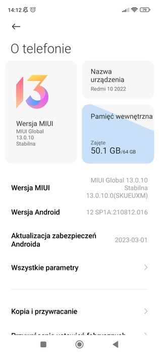 sprzedam telefon Redmi 10 2022