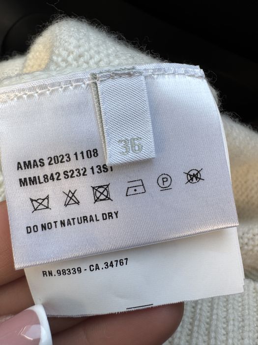 Шикарний кашеміровий светр з круглим вирізом miu miu club , оригінал