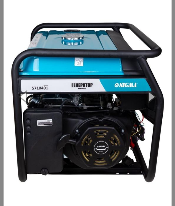 Генератор 6.5квт бензиновий SIGMA 5710491, 220вт, Мідь, Електростартер