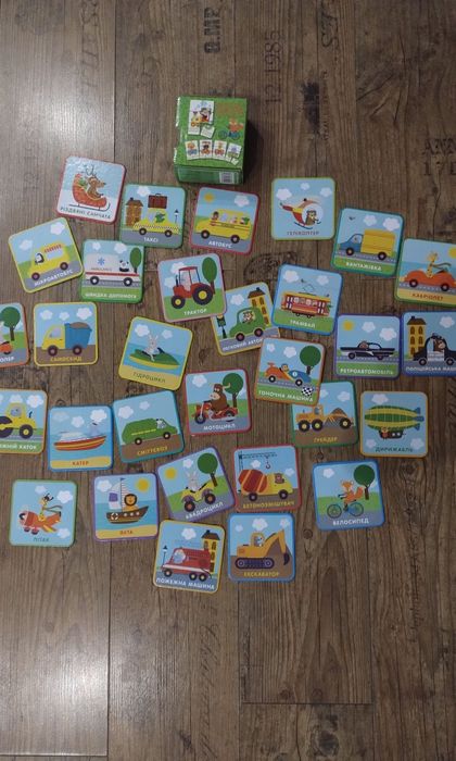 Фрукти.Транспорт.Пазли