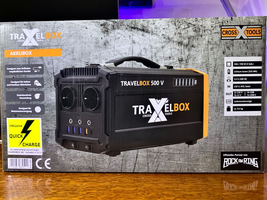 Зарядна станція CROSS TOOLS 500+ 500Вт 555Вт·год | 230В | Блекаут