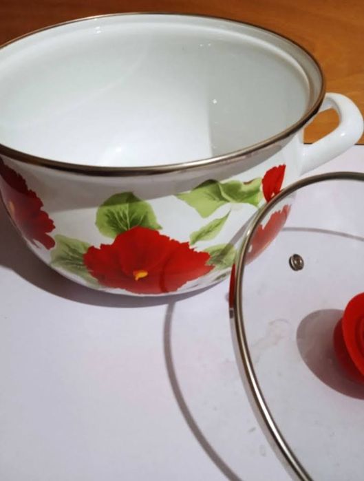 Кастрюля эмалированная 4 л (Турция), новая