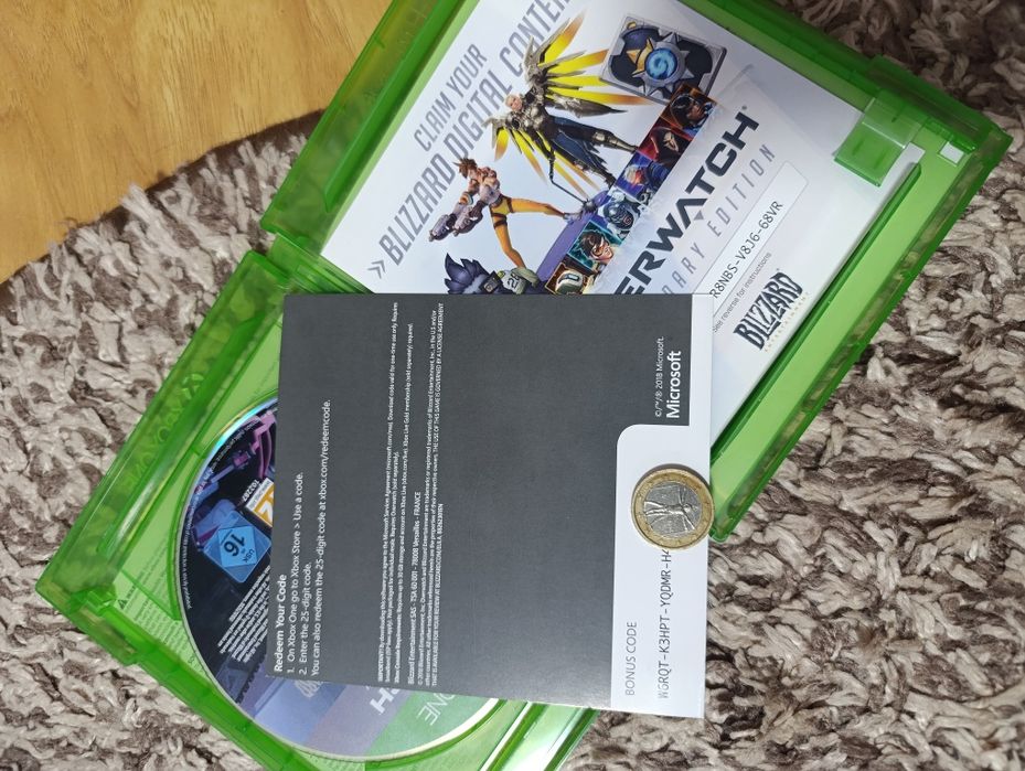 Диск , Гра ,Ключ активації Overwatch: Legendary Edition для Xbox One/Series