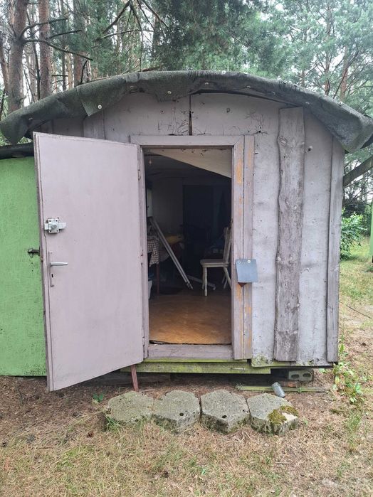 ODdam za darmo – barak / domek letniskowy 7,1 × 2,4 m – Żar, gm. Kluki