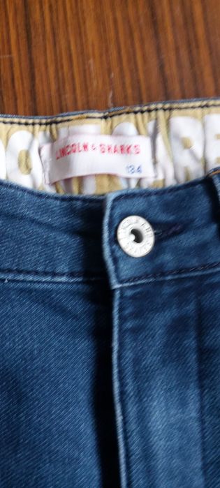Spodenki chłopięce shorty 134 jeans Lincoln &Shark