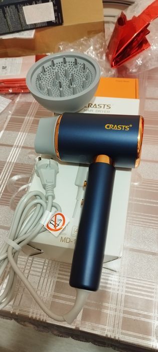 Могутній Іонний Фен CRASTS з дифузором Європейського стандарту