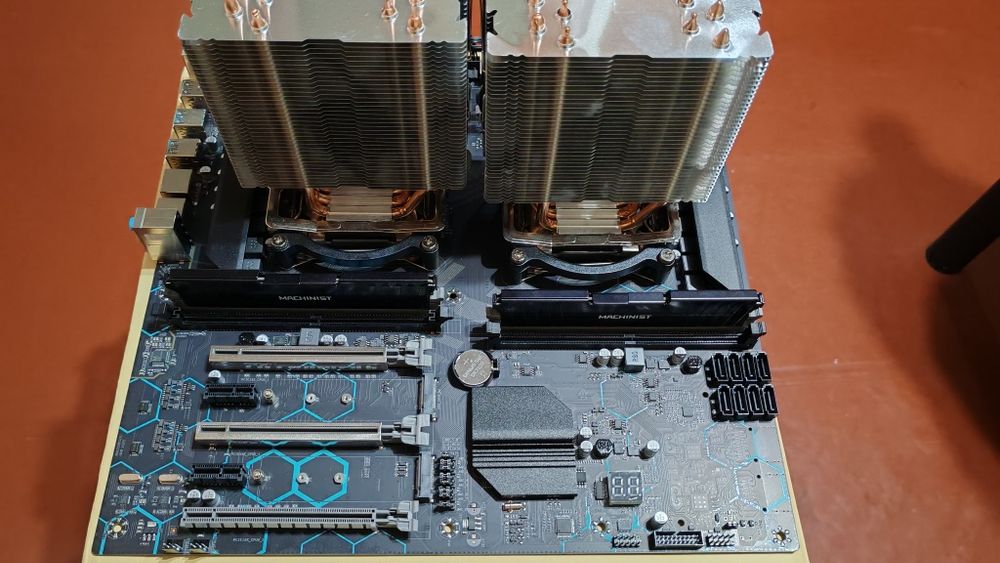 Machinist x99  md8 dual + 2x2680v4+cpu cooler. ОПИСАНИЕ!