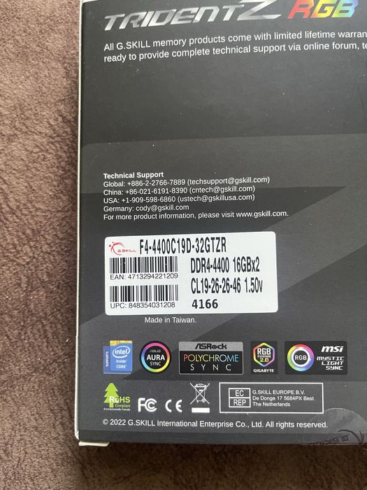 gskill trident z ddr4 2x16gb - Купить электронику - Цены на OLX.ua