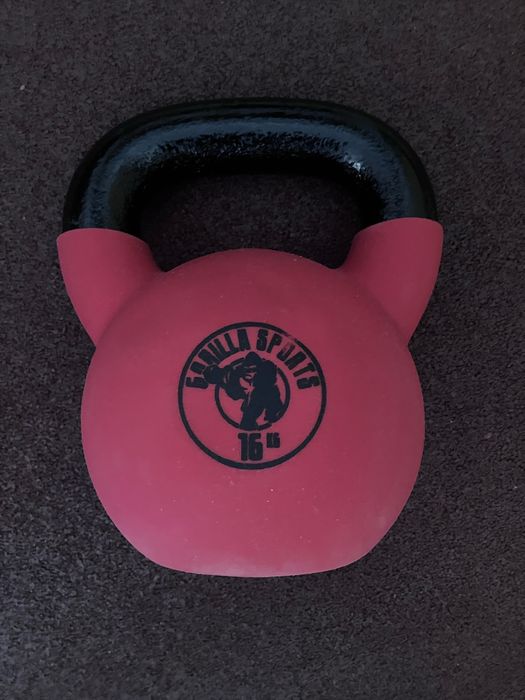 Kettlebell Gorilla gumowany 16 kg