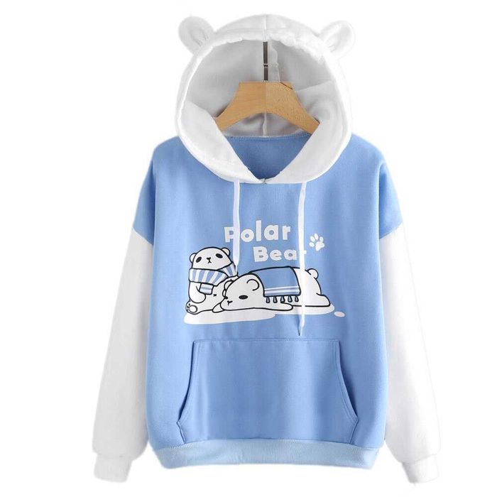 Bluza z misiem polarnym zabawna Nowa Rozm. S