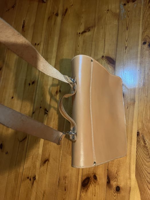 Torba, teczka ze skóry naturalnej - nowa