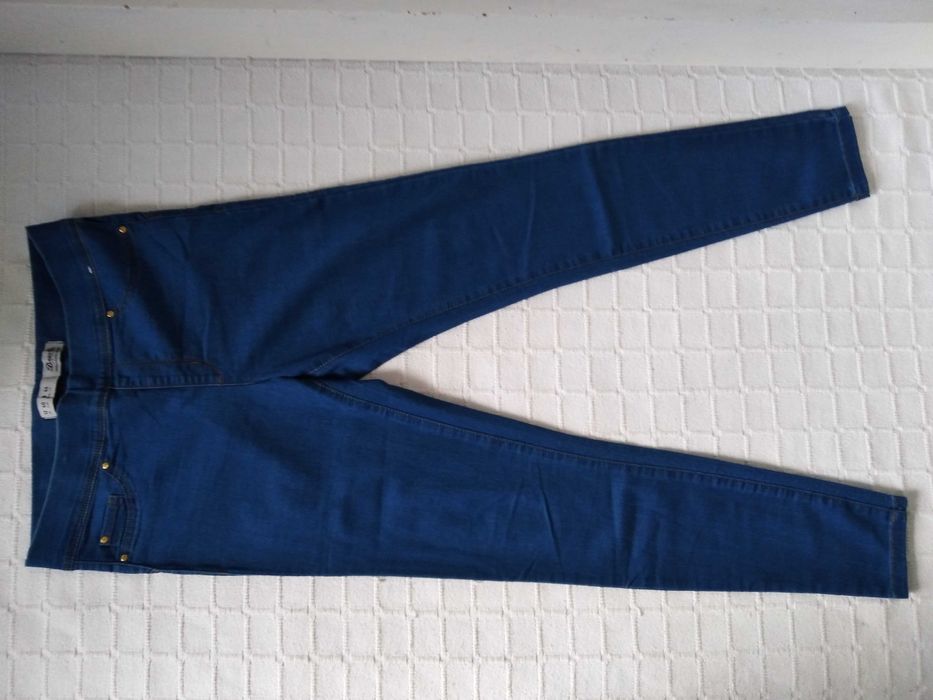 Calças Ganga Elásticas Azuis Denim Co. 40