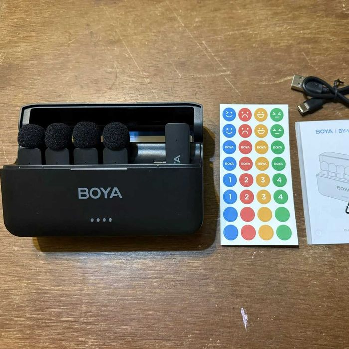 BOYA Набор микрофон петличка 2 в 1 для iPhone и Android (мікрофон)