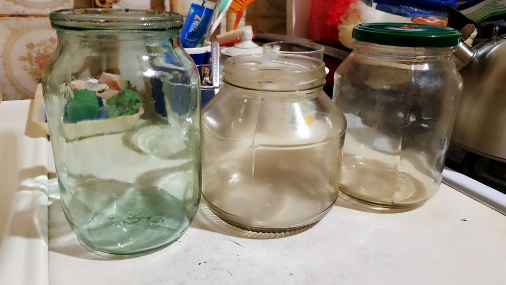 Банки стеклянные разные