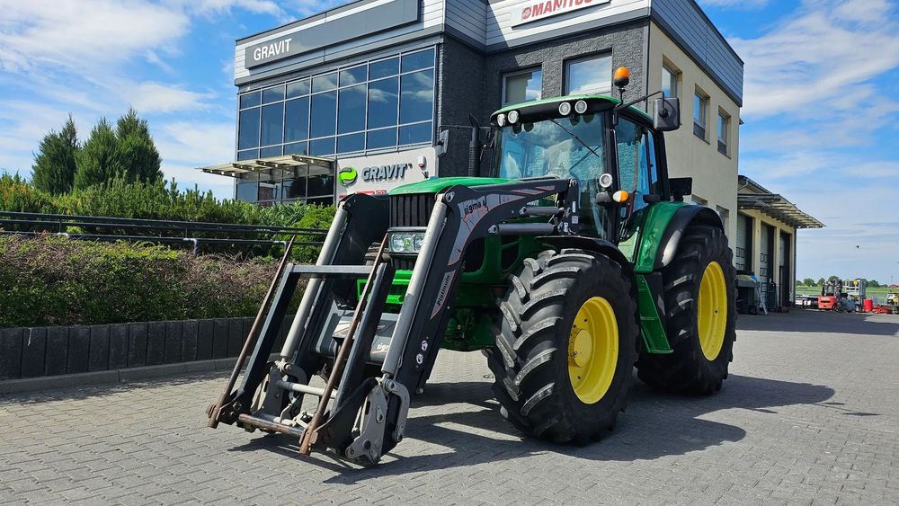 John Deere JD 6830 Premium + ładowacz SIGMA, 6 cyl, nowe opony, pneumatyka, stan bdb!  Finansowanie 0% na 2 lata! Przetestuj ciągnik ZA DARMO! 6150,6140,6930