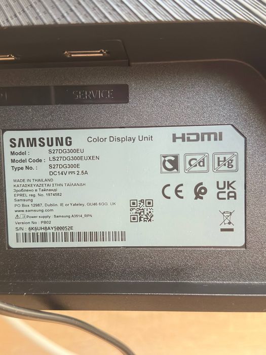 Samsung Odyssey G3 27" 180Hz + regulowana stopka S27DG300EU