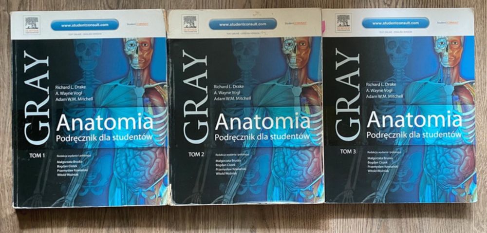 Gray’s Anatomy. Podręcznik dla studentów – komplet 3 tomów
