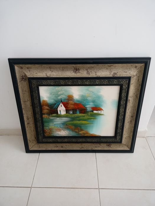 Quadro pintura a mão