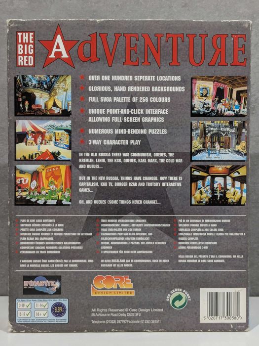 The Big Red Adventure BIG BOX gra IBM PC dyskietki 3.5" CD ENG 1995