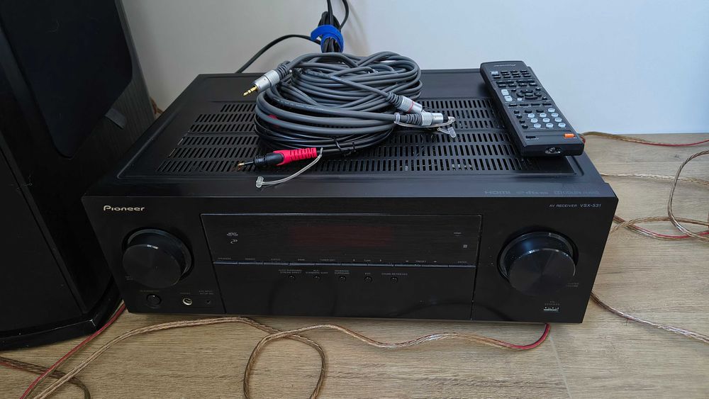 Amplituner 5.1 Bluetooth Pioneer VSX-531 + Pilot + Kable GRATIS