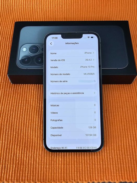 Iphone 13PRO 128GB Graphite.  100% Bateria.