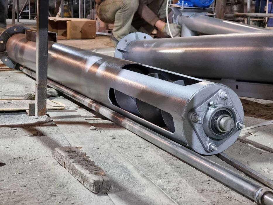 Купити шнек для зерна брикетов шнековый погрузчик зерновой шнеки 220В