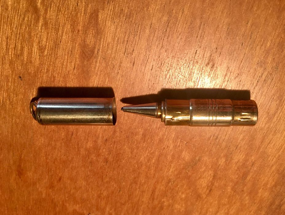 ESFEROGRÁFICA extensível 75mm + LAPISEIRA telescópica 42 mm - antigas