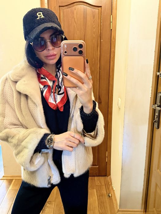 Норковая шуба жіноча