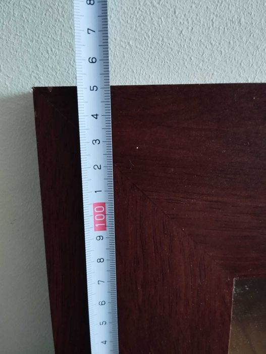 Espelho Grande Moldura Madeira