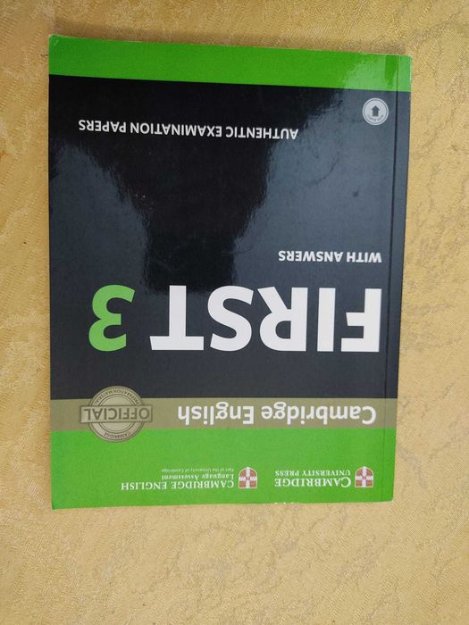 Cambridge English First 3 Student'S Book With Answers  (Como novo)