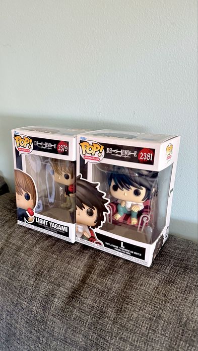 Funko Pops Death Note Light Yagami & L
