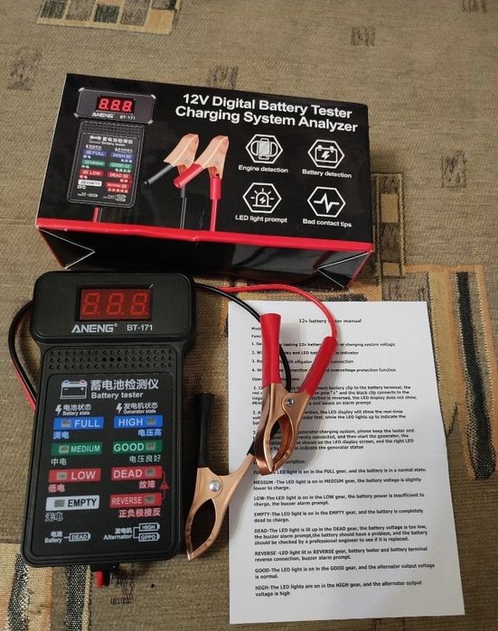 Testador de baterias Auto