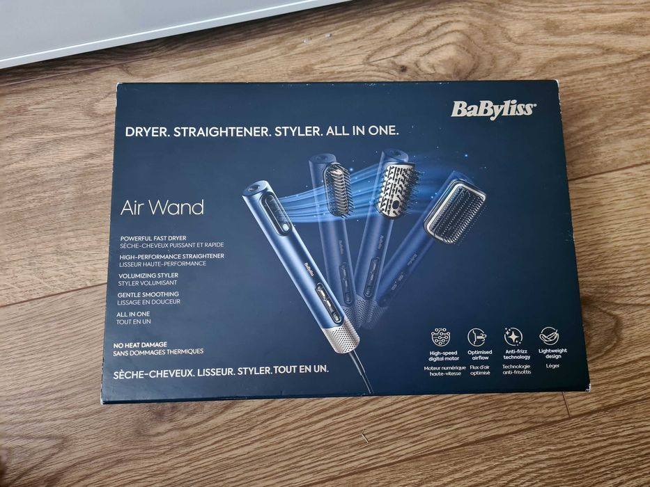 Suszarka Babyliss Air Wand Aeroprostownica 3w1 jak nowa AS6550E